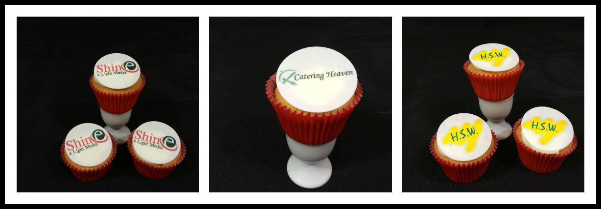 branded cupcake by catering heaven