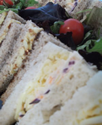 Vegetarian sandwich platter by Catering Heaven