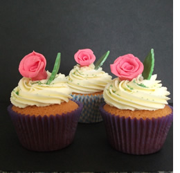 Vintage Rose Cupcakes by Catering Heaven