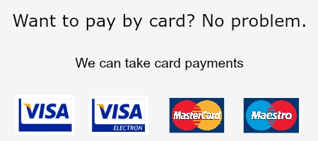 We take card payments